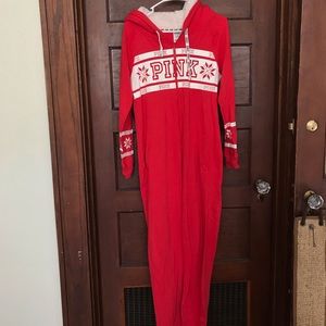 VS PINK Sherpa Onesie/pajamas